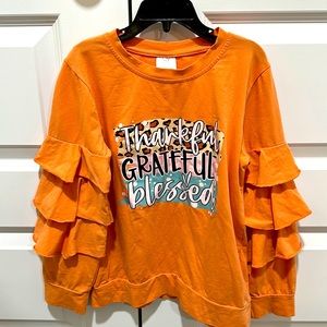 Girls Boutqiue Thanksgiving Long Sleeve Top